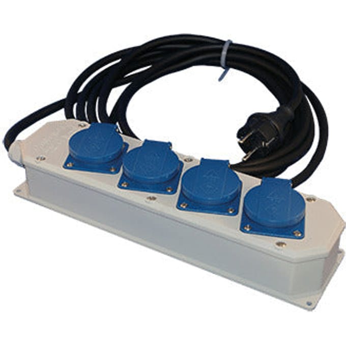 Hateha 4-Socket Powerdistributiedoos 16A 230V IP44 - 12.212.011
