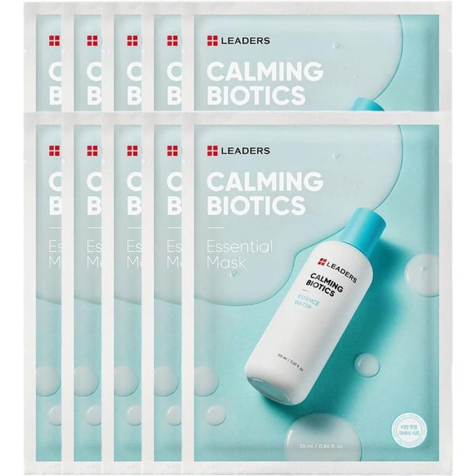 LEADERS Kalmerende Biotics Essentieel Masker Verzachtend Hydraterend 25ml (10 vellen)