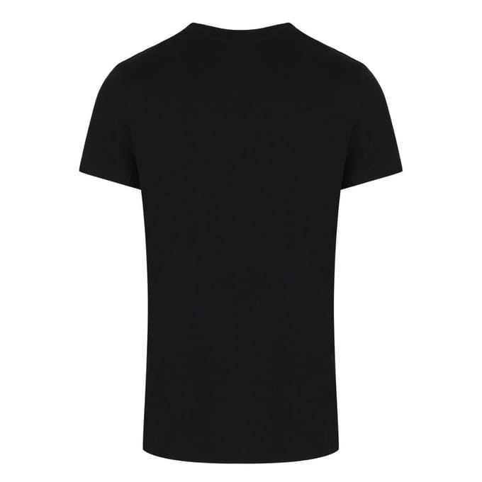 Balmain Paris Rainbow Multi Logo Zwart T-shirt