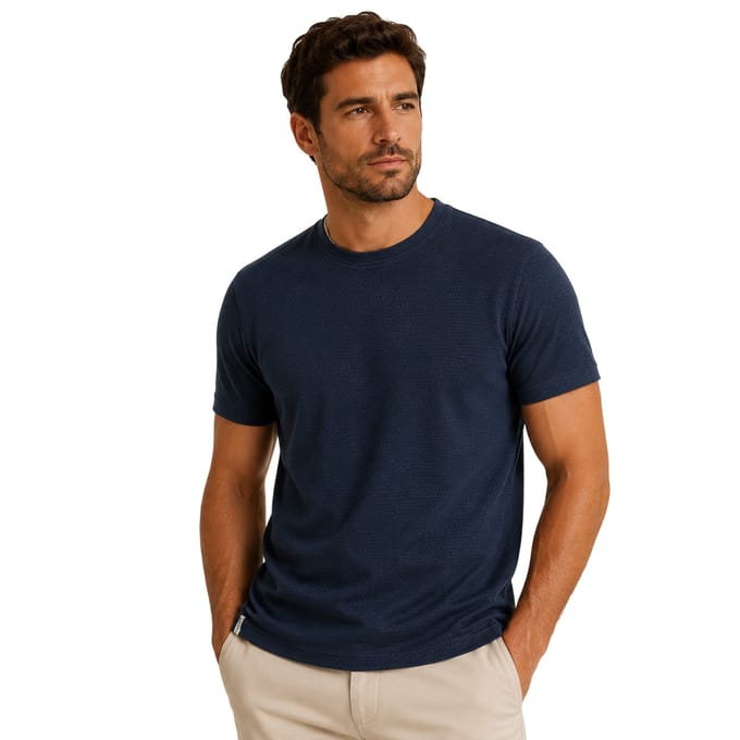Threadbare Unisex Gosford Regular T-shirt voor volwassenen (Marine)