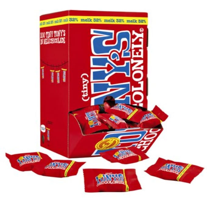 Chocolade Tony's Chocolonely tiny melk doos 100 st