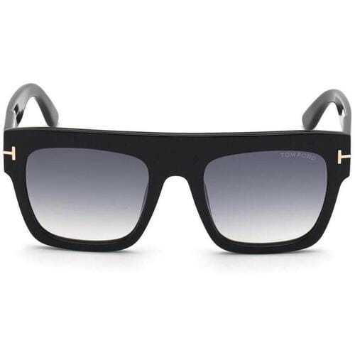 Tom Ford Zonnebril Renee FT0847 01B Glanzend Zwart Grijs Smoke Verloop