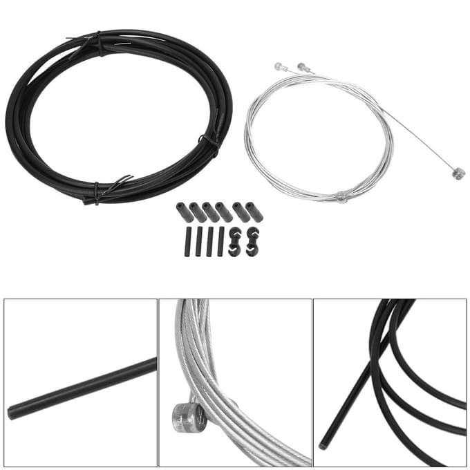 Fiets Rem Schakelkabel Lijn Draad Behuizing Set Derailleur Kits Fiets AccessoiresZwart gray