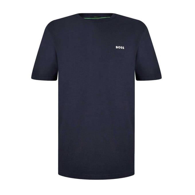 Boss Heren Logo Regular T-Shirt (Marine)
