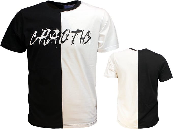 Chaotic Black & White T-Shirt - Officiële Merchandise - XL