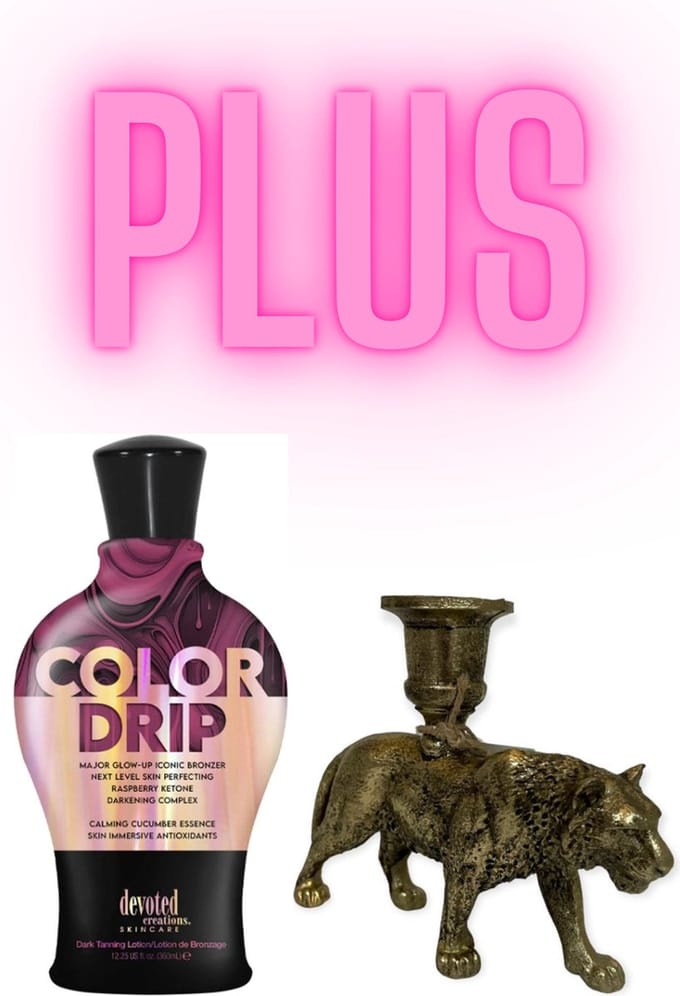 Devoted Creations Color Drip 360 ml PLUS Kandelaar Tijger Bronze