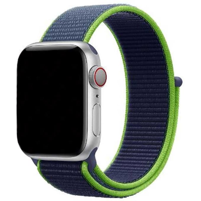 2+1 | Apple Watch Bandje - Geweven - Nylon - Neon Limoen