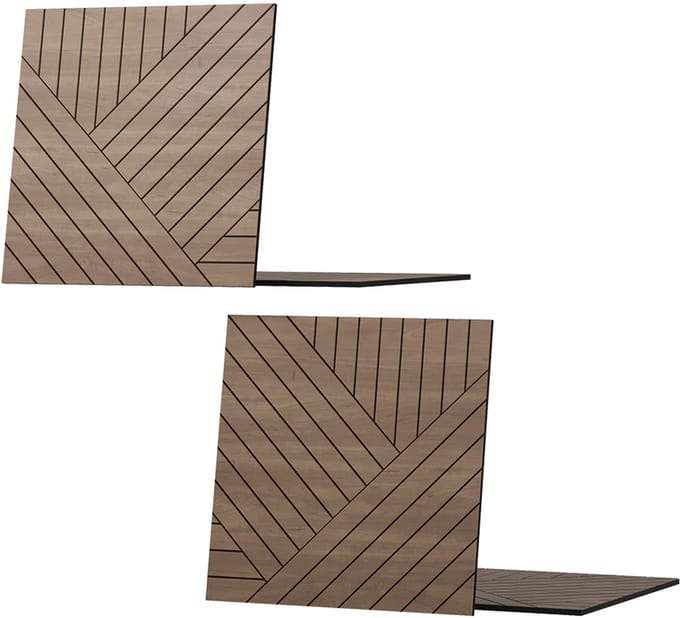 Vicco Wandpaneel – 4 stuks, links + rechts Eiken