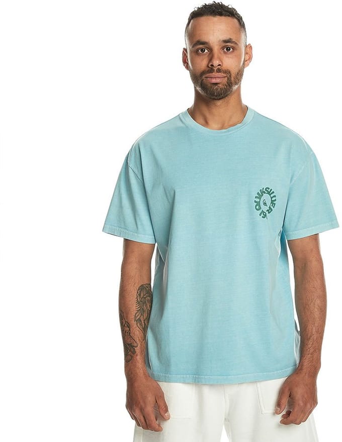 Quiksilver No Water Sucks T-shirt Met Korte Mouwen Blauw M Man
