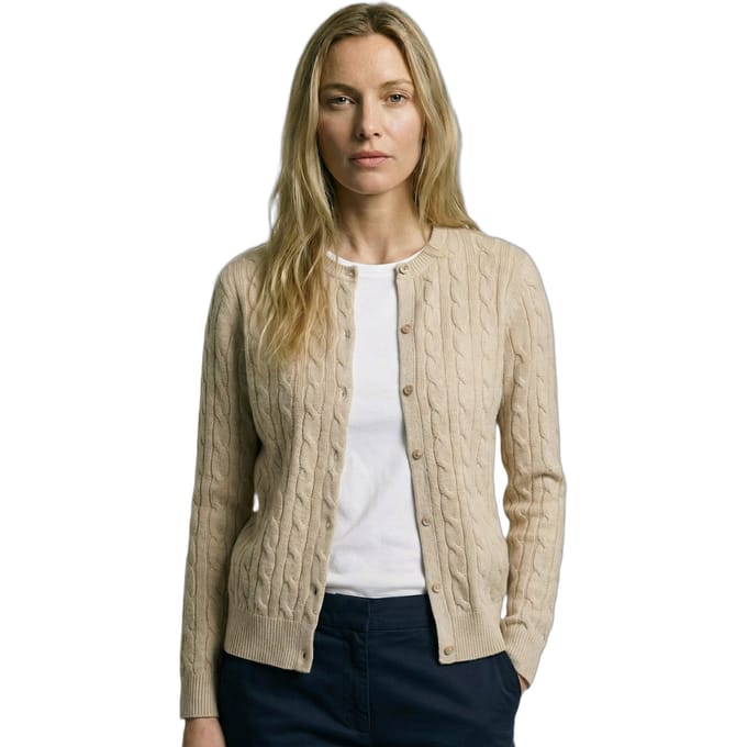 McGregor Cable Button Cardigan Sand Taglia: M | Maglioni a maglia Outlet | Donna | Marrone