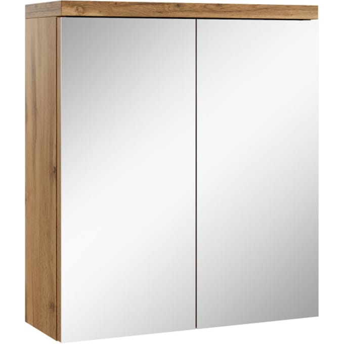 Badplaats Spiegelkast Toledo 60 x 20 x 60 cm – Eiken – Badkamerkast Badkamer