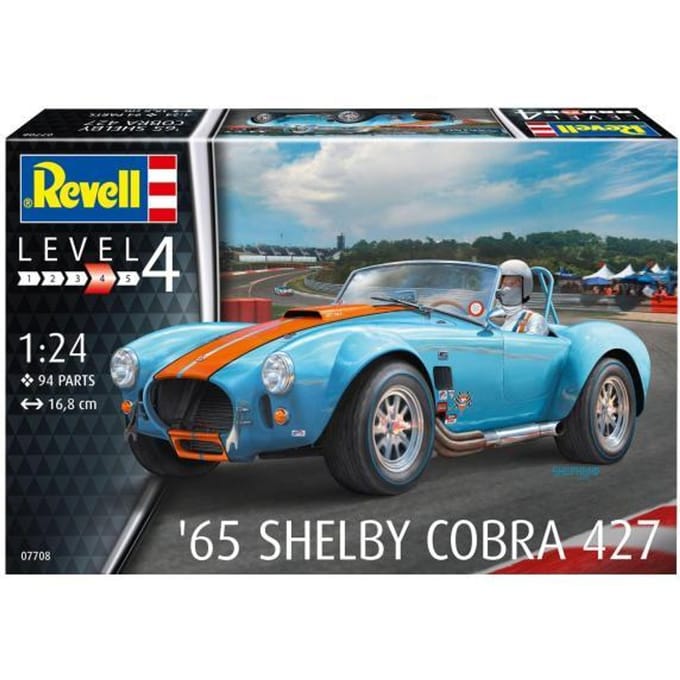Revell Modelbouwpakket Auto - 07708 1965 Shelby Cobra 427 Plastic - 1:24 - Modelbouw