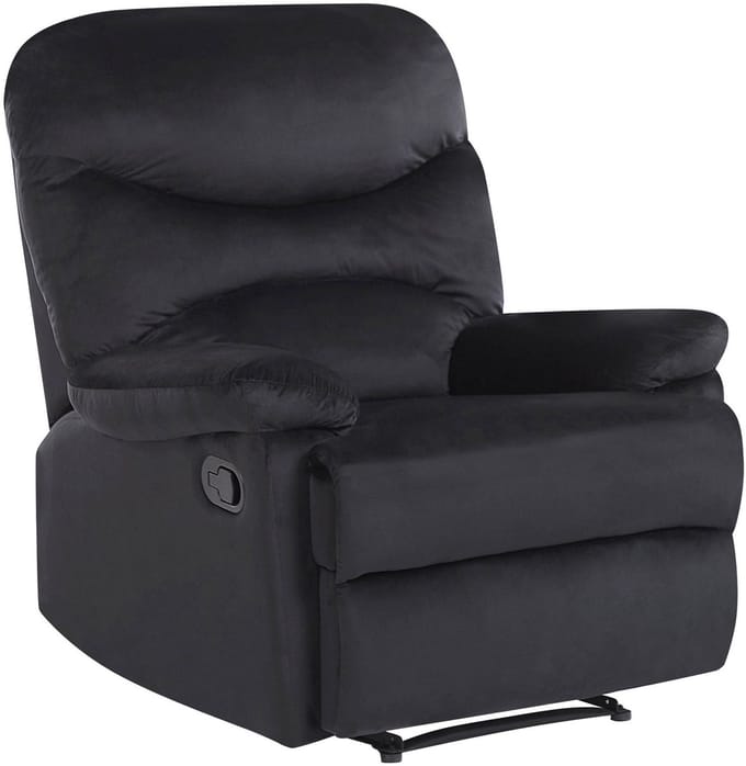 ESLOV - TV-fauteuil - Zwart - Fluweel