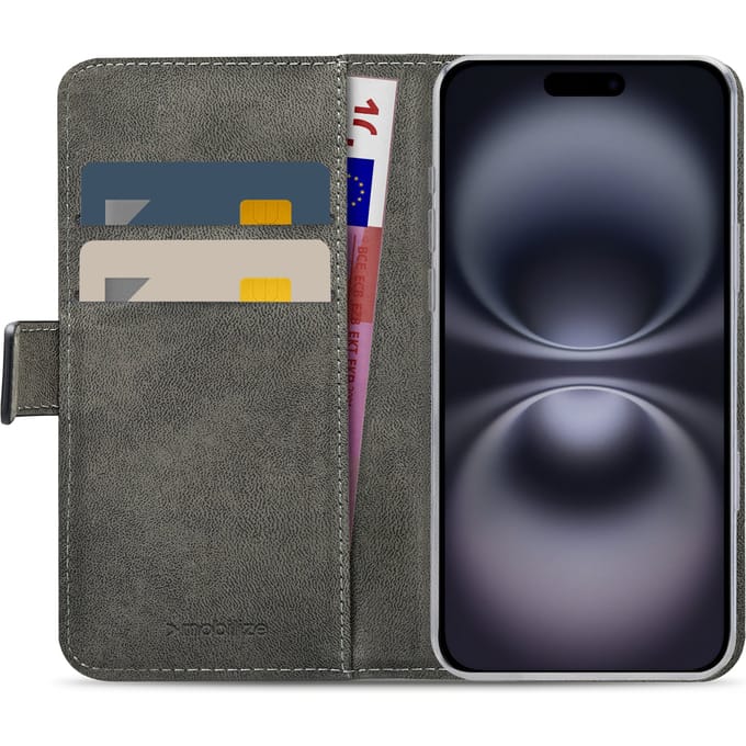 iPhone 16 Plus Bookcase - Zwart