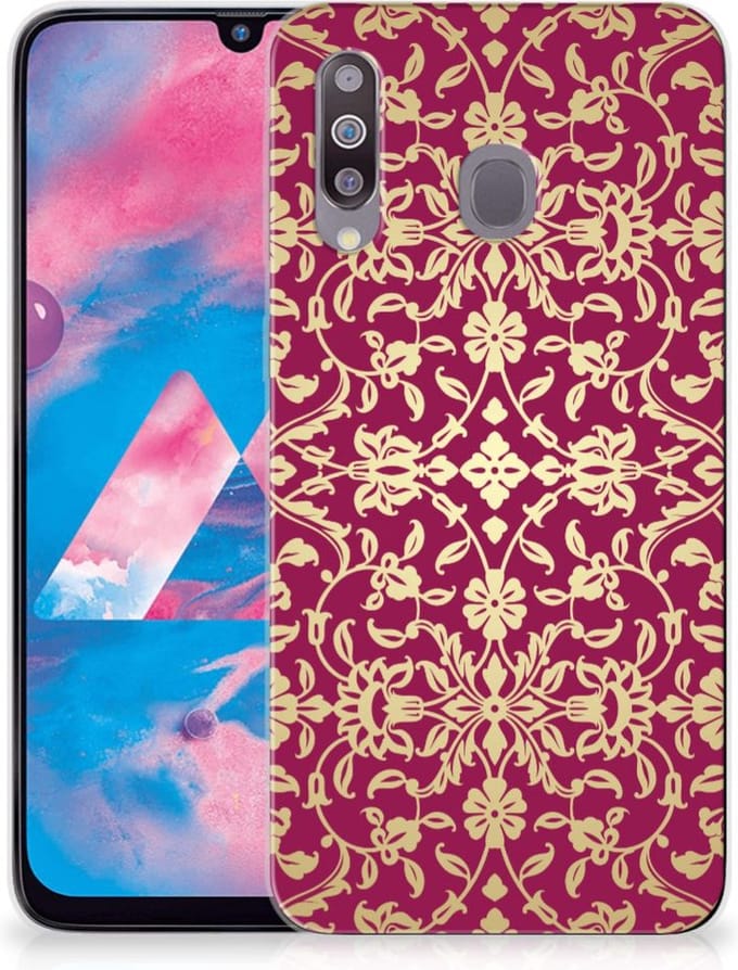 Siliconen Hoesje Samsung Galaxy M30 Barok Pink
