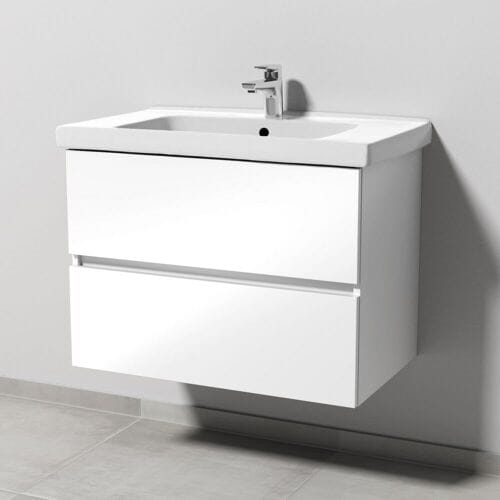 Sanipa Solo One Harmonia washbasin combination with ceramic washbasin 80 cm, 2 drawers PS03178