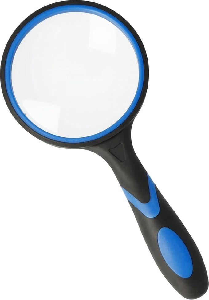 Handloep Vergrootglas - Leesloep Vergrootglas - Gedetailleerd Lezen - Krasbestendig Glas - 75mm Lens