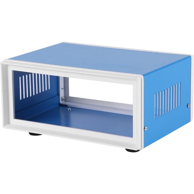 170*130*80mm Blauwe Metalen Behuizing Projectdoos DIY Aansluitdoos