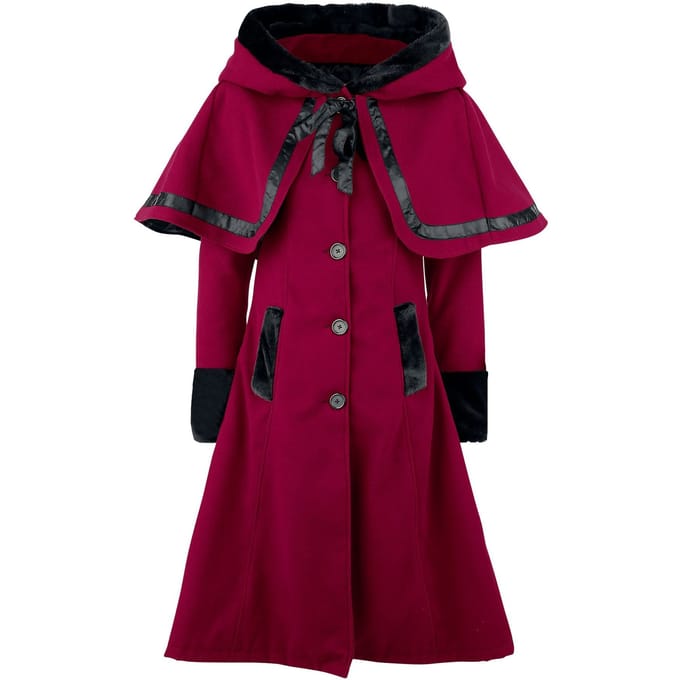 Vixxsin Winterjas - Elena Coat - S tot 4XL - voor Vrouwen - rood