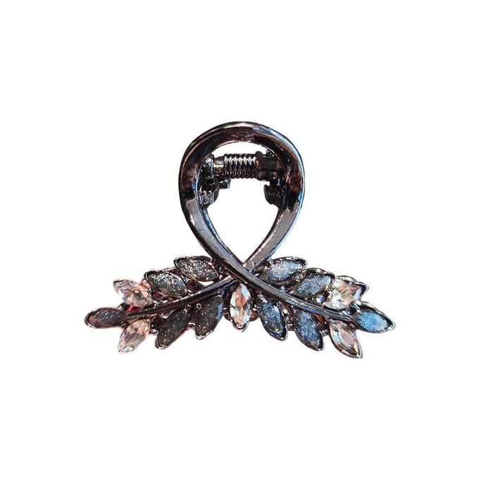 Dames Temperament Strass Tarwe Haarclip Kleine Pony Clip Haarpin Meisje Haaraccessoires black