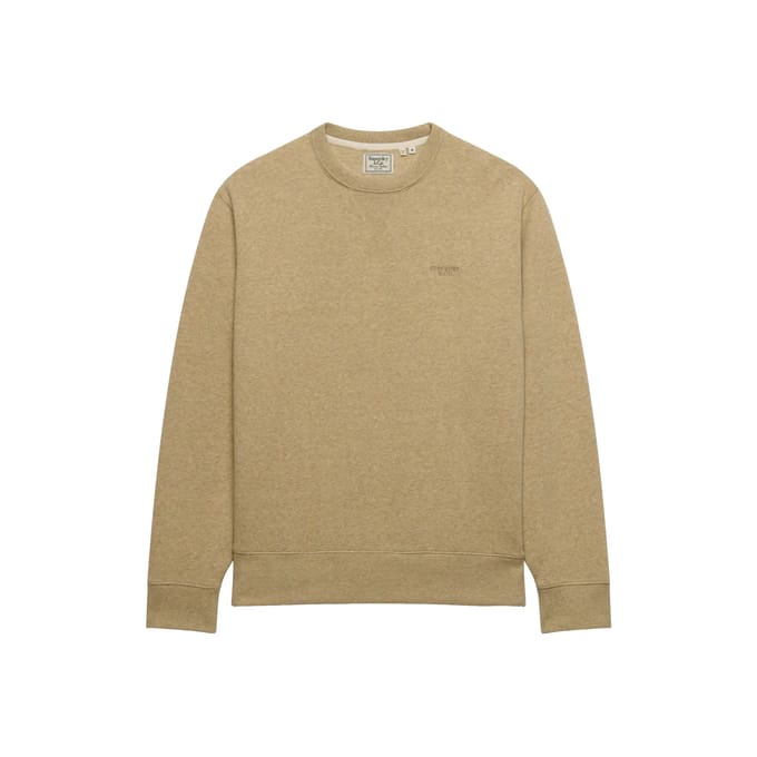 Superdry Essential Stacked Logo Sweatshirt Beige S Man