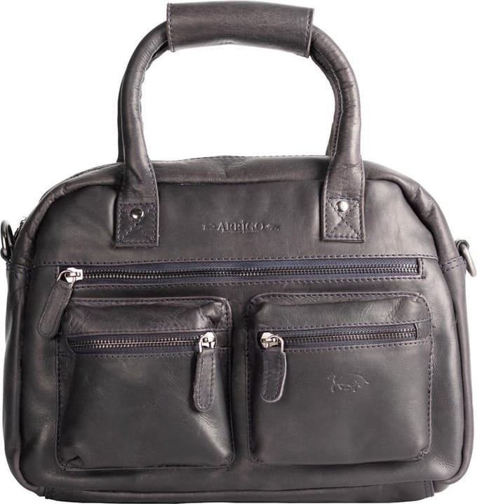 Tas Dames Donkerblauw Leer – Lederen Schoudertas – Handtas Echt Leer - Medium Formaat