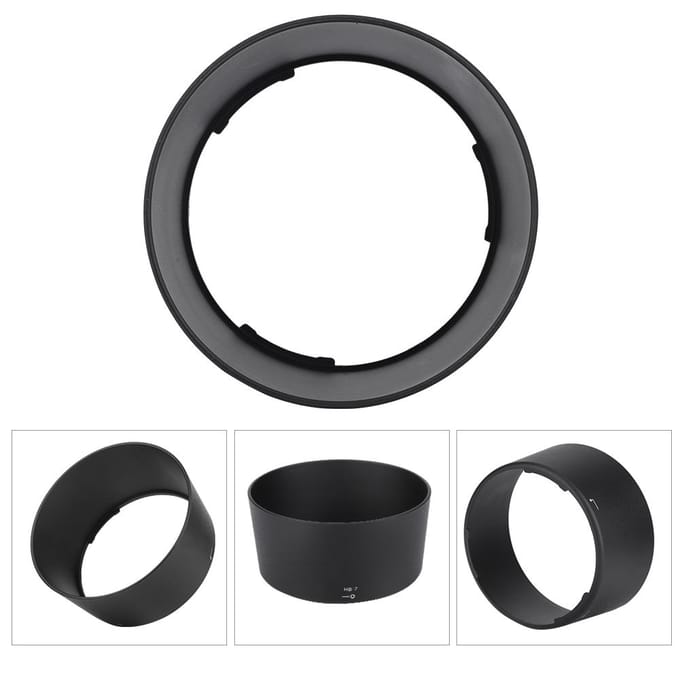 HB-7 Kwaliteit Draagbare Plastic Camera Lenskap Schaduw voor Nikon AF 80-200mm f 2.8D ED black