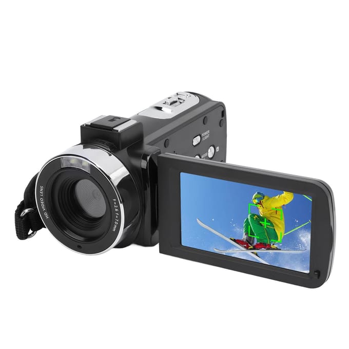 Videocamera 3 inch TFT Rotatiescherm 1080P 30MP 18x Digitale Zoom Camcorder met Invullicht USB