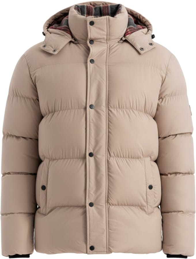 OMBRE Jas - Polyamide - Lange Mouw - Rits Lichtbeige M