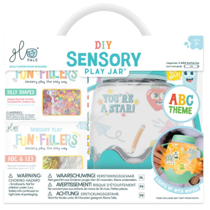 Glo Pals sensory jar DIY set abc 3 jr+