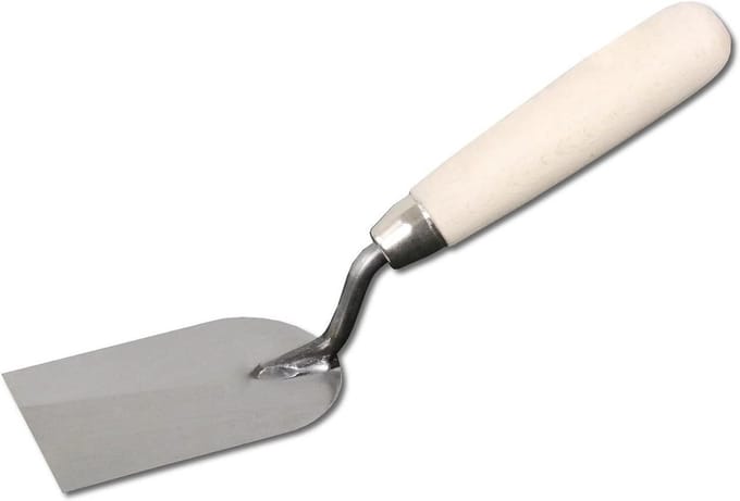 Gipspaan 60mm Staalblad Poetsspatel Stucateursspatel met Stevige Gelaste Steun