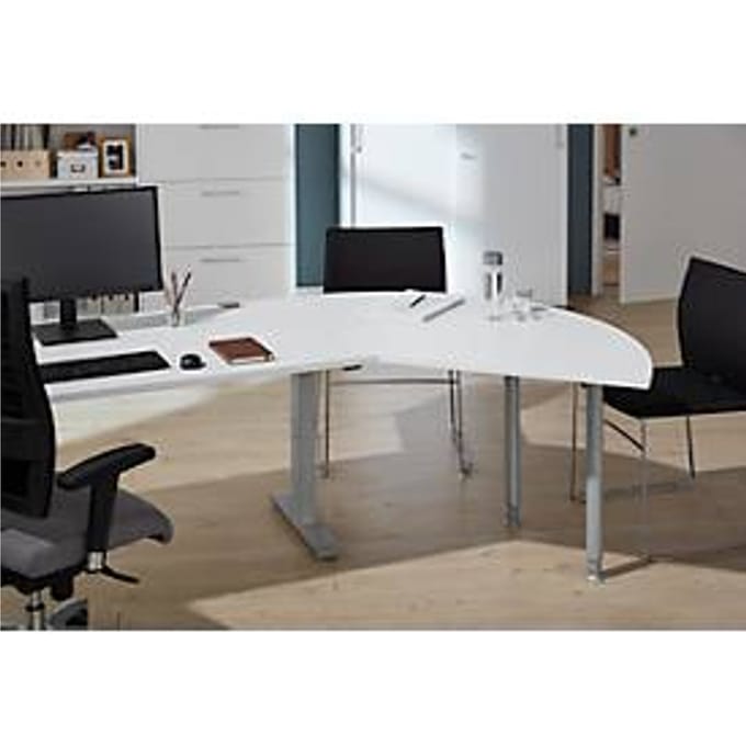 Systeemhoekplaat, CAD, voet, B 1200 mm x D 1200 mm, wit/wit aluminium