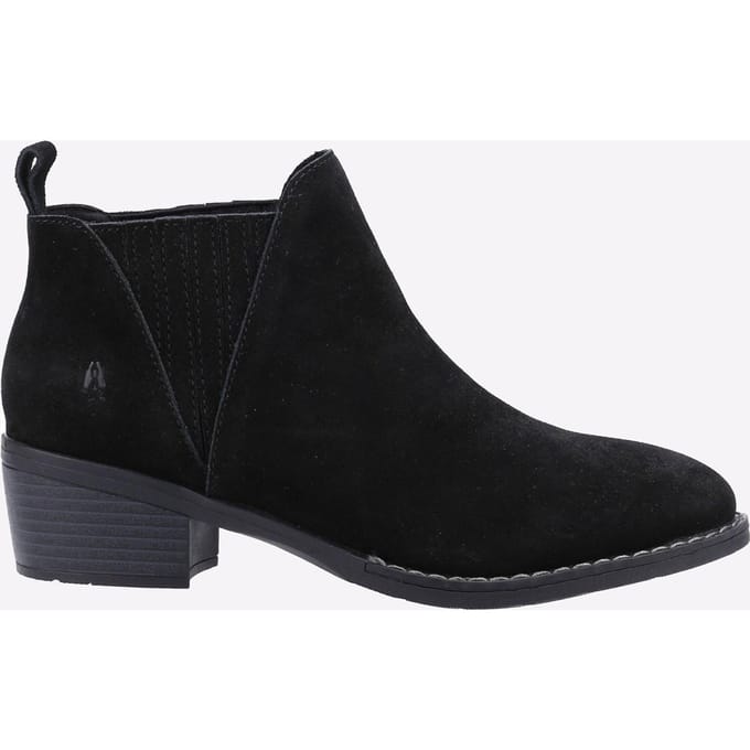 Hush Puppies Isobel Leren Dames Zwarte Laarzen