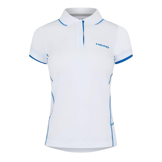 Head Dames/Dames Club Italy Contrast Detail Poloshirt (Wit)