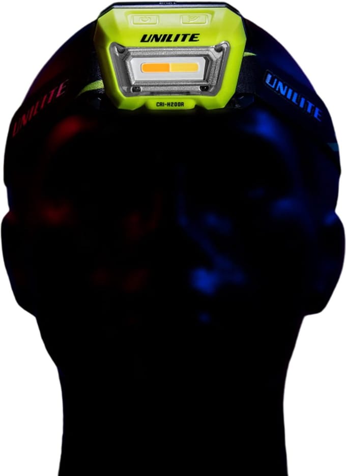 UNILITE - CRI-H200R - High CRI Sensor Headtorch - 200 Lumen