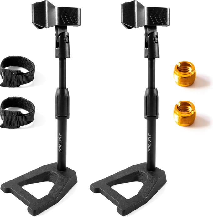 Microfoon Standaard Set - Tafel Microfoonhouder - Opnemen en Streamen - Zware Gewogen Basis - 5/8" Adapter - Zwart
