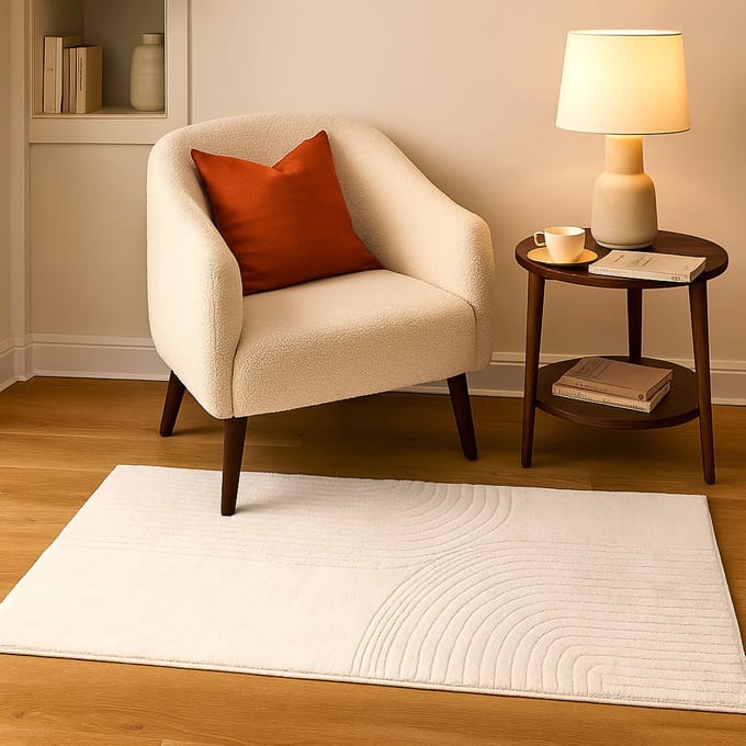 Milton & Oldbrook Vloerkleed 80 x 150 cm Targu Wit