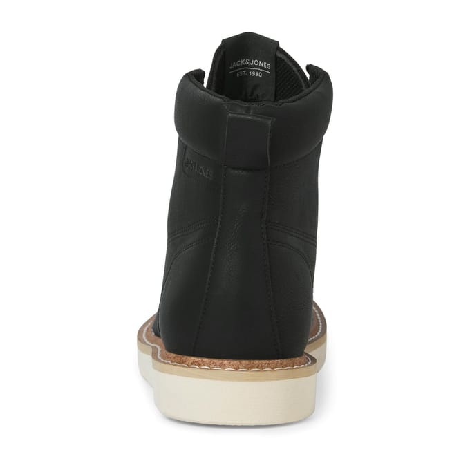 Jack & Jones Archway Moc Polyurethaan Heren Antraciet Enkellaarsjes