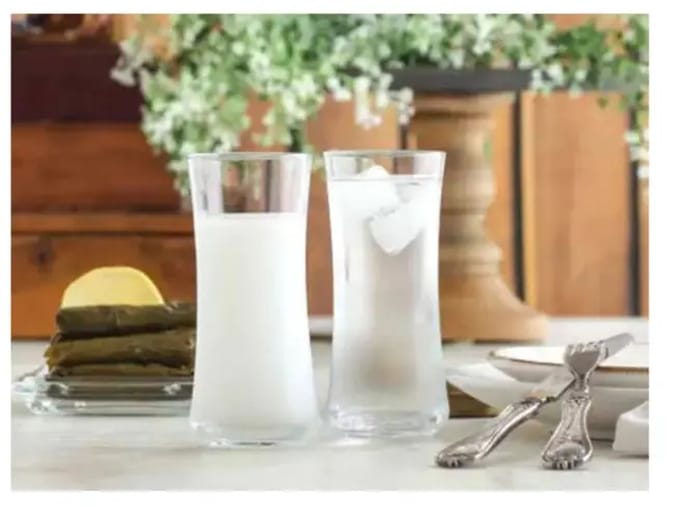 LAV Duru Raki Glazen Set – 6 Delig – 190 ml – Helder Glas – Stijlvol Design