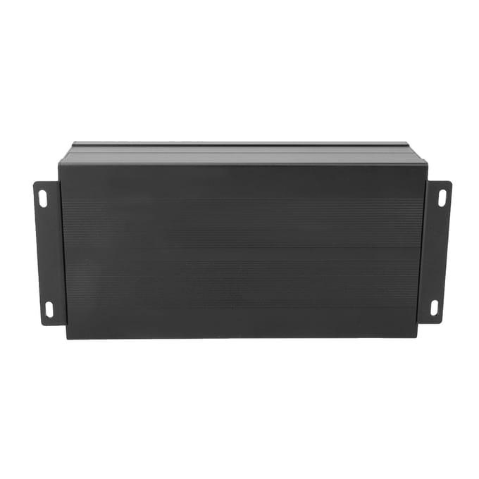 Behuizing Elektronisch DIY Printplaat Project Aluminium Doos Koeling Behuizing Zandzwart Gebogen Plaat wit