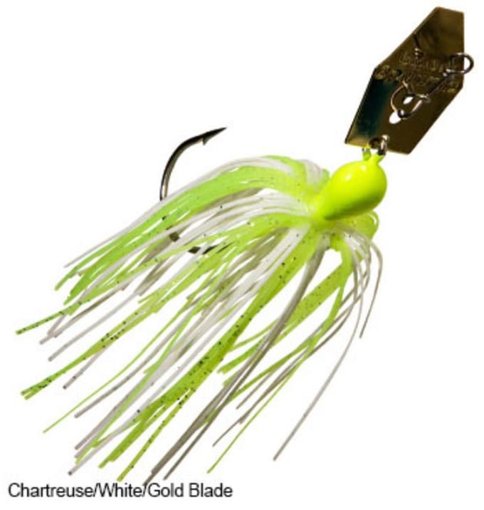 Zman Chatterbait 1/4 oz Zinkende Kunstaaskaart Wit Goud (0259) blue