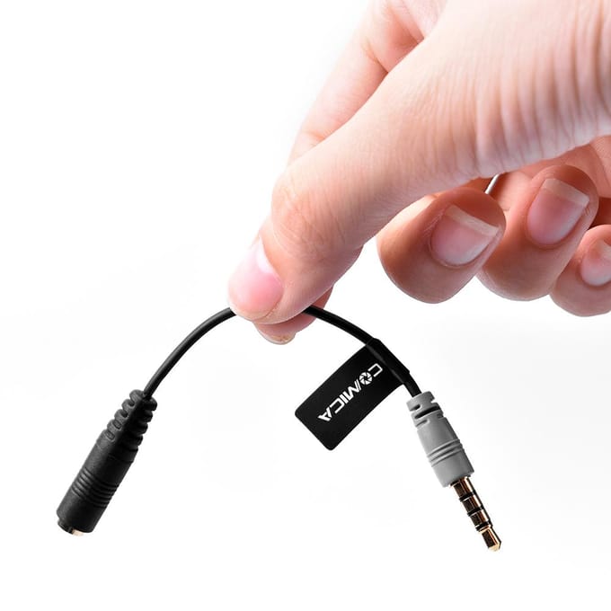 COMICA CVM-SPX Vrouwelijke 3,5 mm audiokabelconverter Microfoonkabeladapter voor iPhone Samsung CVM-D-SPX