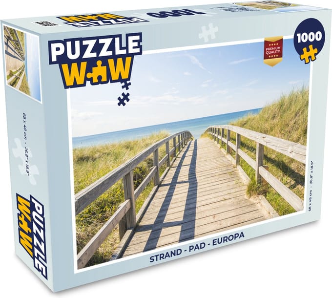 Puzzel Strand - Pad - Europa - Legpuzzel - Puzzel 1000 stukjes volwassenen