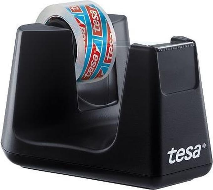 tesa ecoLogo® Smart 53903-00000-01 Plakbandhouder tesa Easy Cut Zwart 1 stuk(s)