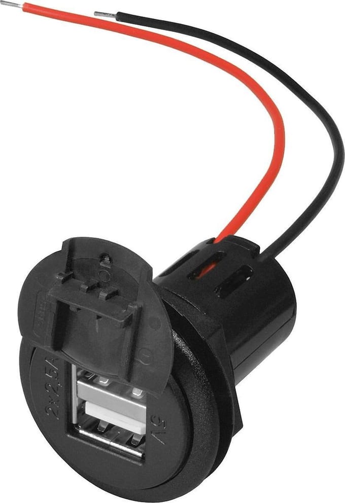 ProCar 2x USB aansluiting voor inbouw montage - 0,15 meter