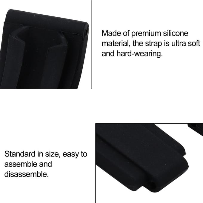 Vervangende Premium Siliconen Horlogeband Zwart Polshorlogeband voor Submariner black