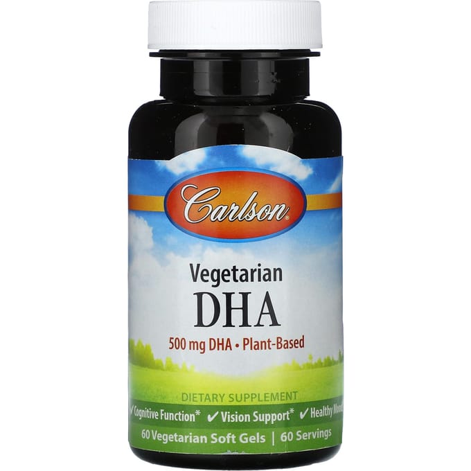 Plantaardige DHA, 500 mg, 60 plantaardige zachte capsules