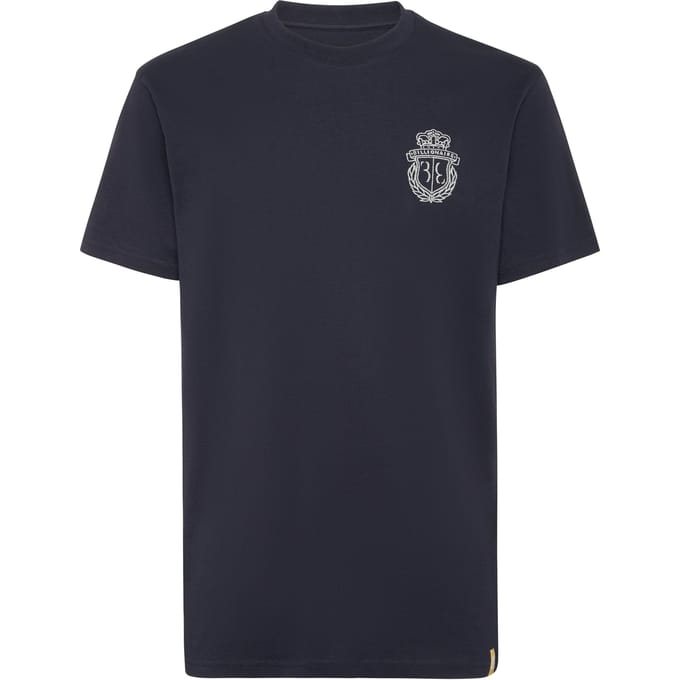 Geborduurd rond hals T-shirt Crest