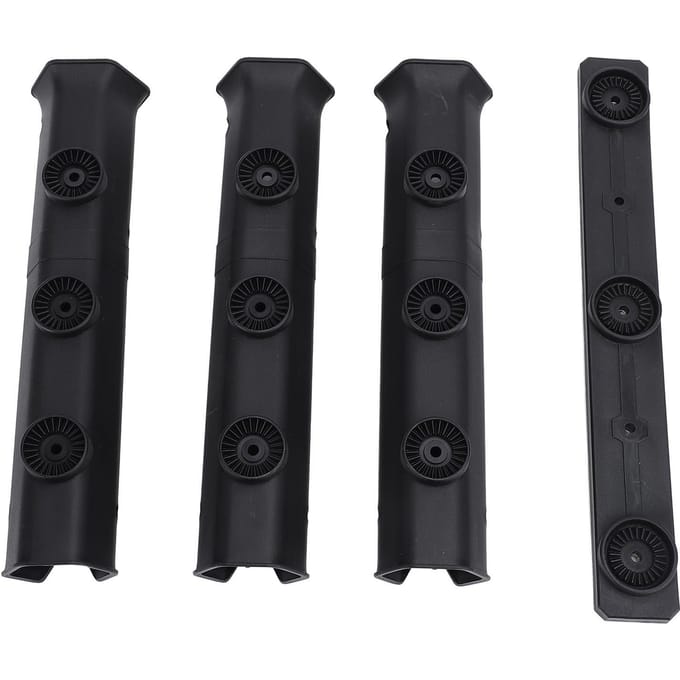 Wandmontage Hengelhouder Plastic Hengel Steun Buis Link Opbergrek met Schroef black