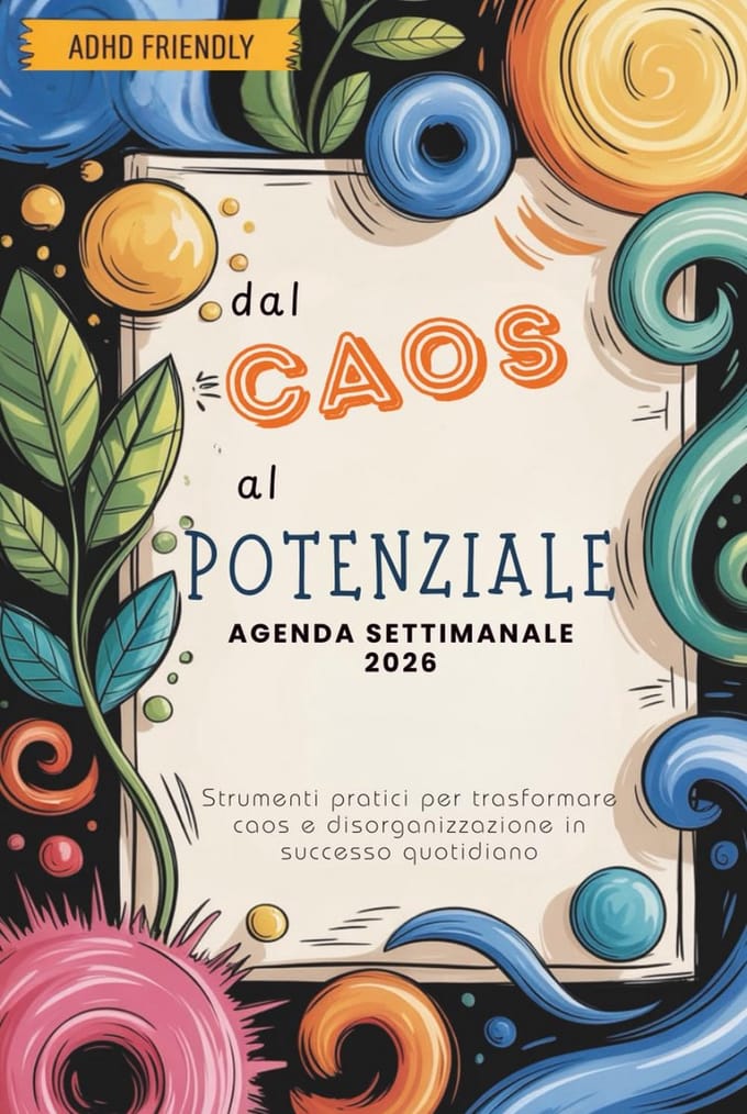ADHD Agenda Settimanale 2026 - Planner per Adulti e Adolescenti per Organizzazione e Obiettivi